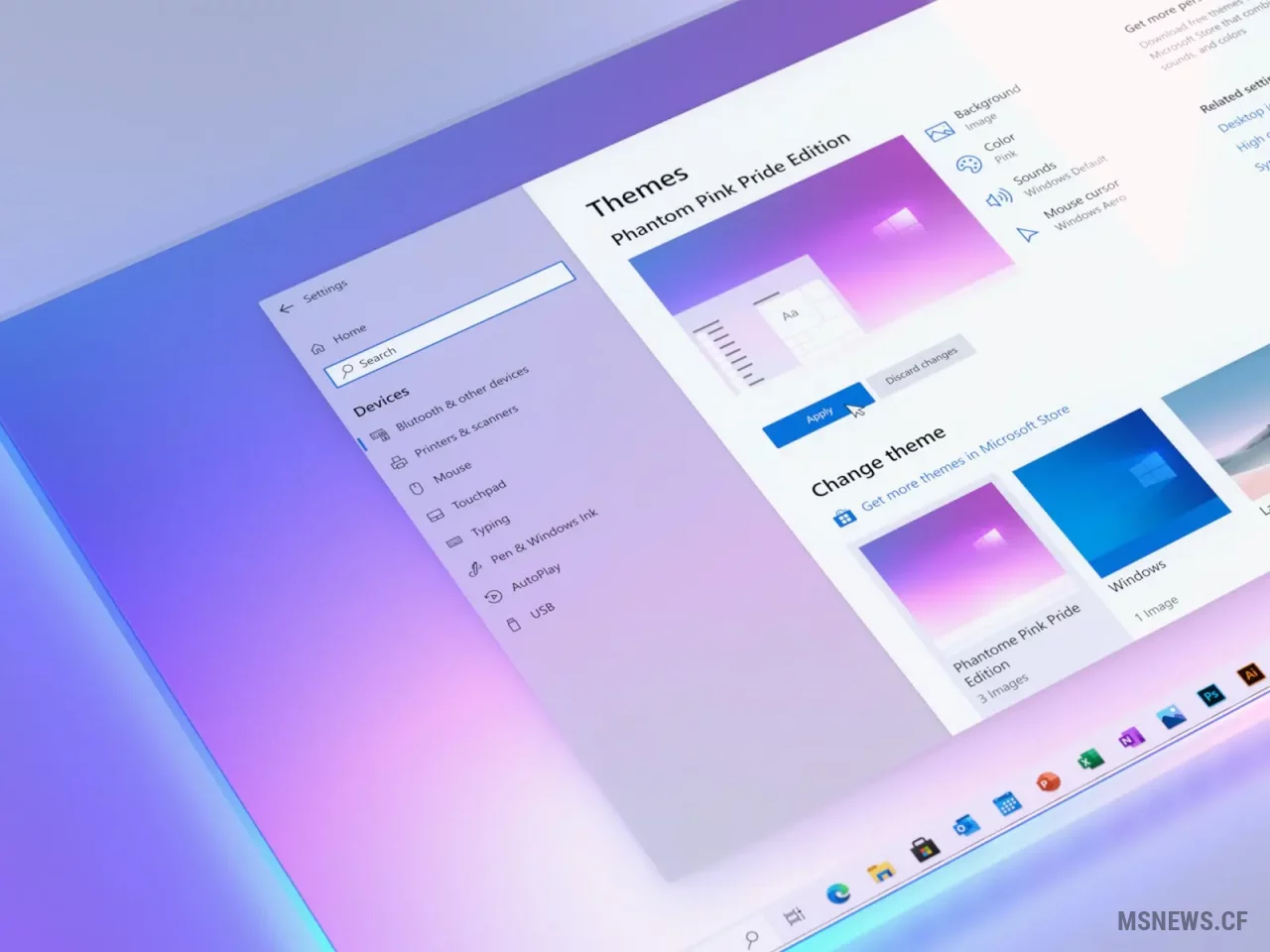 Скриншот приложения «Параметры» в Windows 11 (Sun Valley)