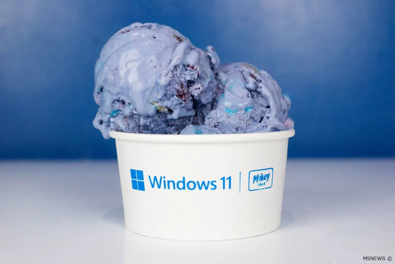Microsoft раздавала в Нью-Йорке бесплатное мороженое в честь выхода Windows 11