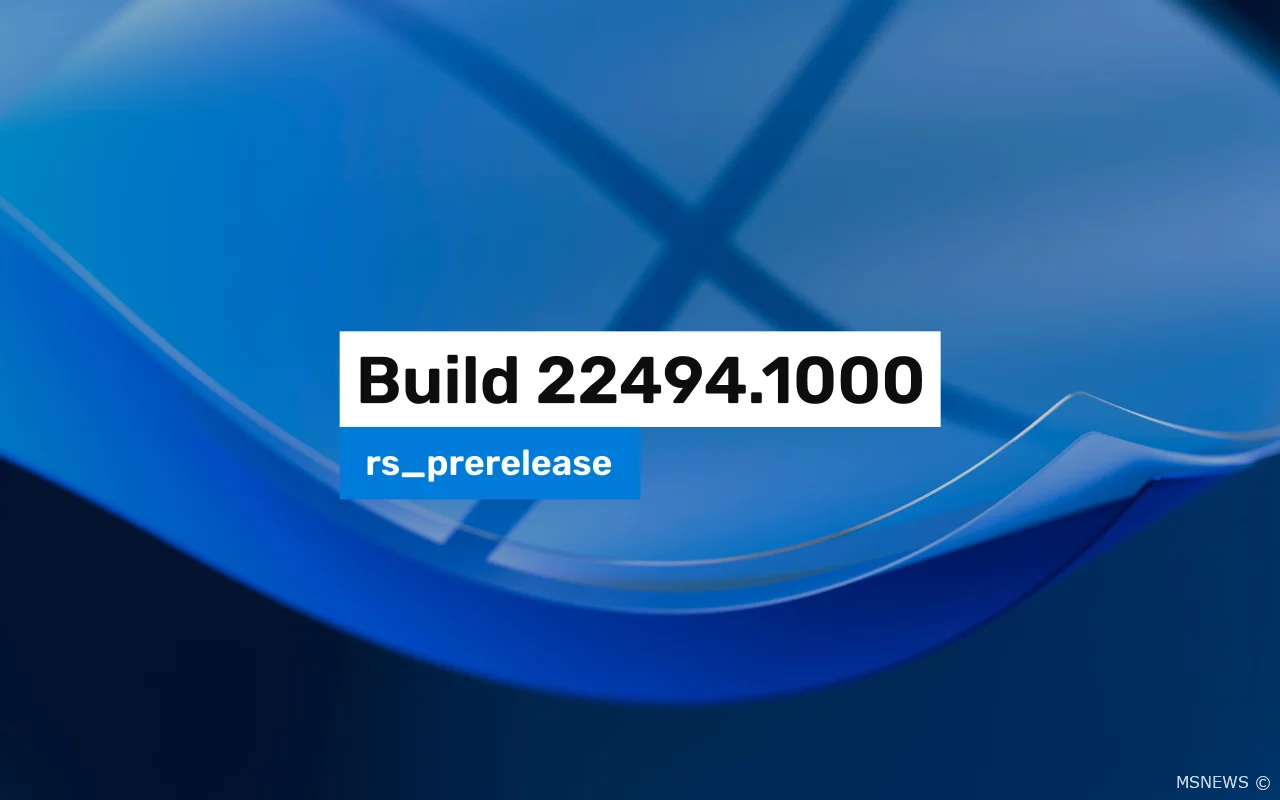 Анонс Windows 11 Insider Preview Build 22494 (канал Dev)