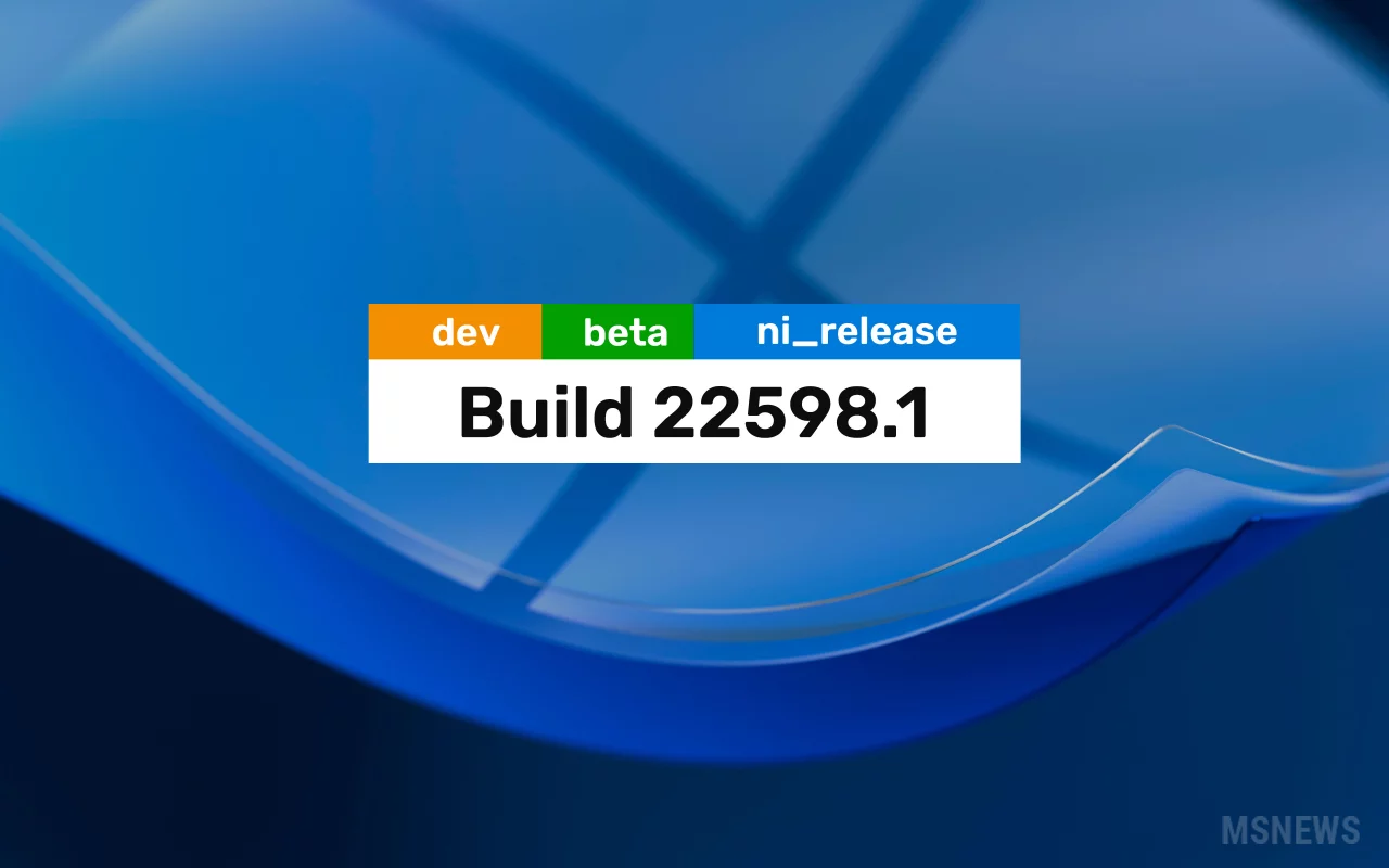 Анонс Windows 11 Insider Preview Build 22598 (каналы Dev и Beta)