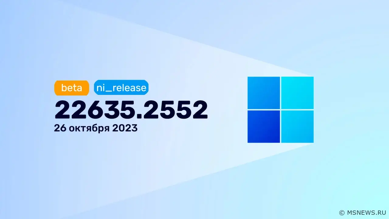 Анонс Windows 11 Insider Preview Build 22635.2552 (канал Beta)