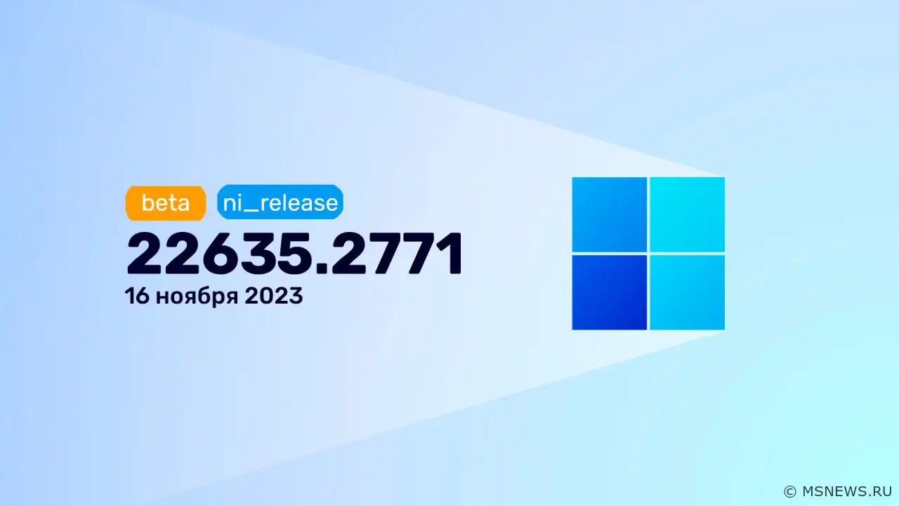 Анонс Windows 11 Insider Preview Build 22635.2771 (канал Beta)