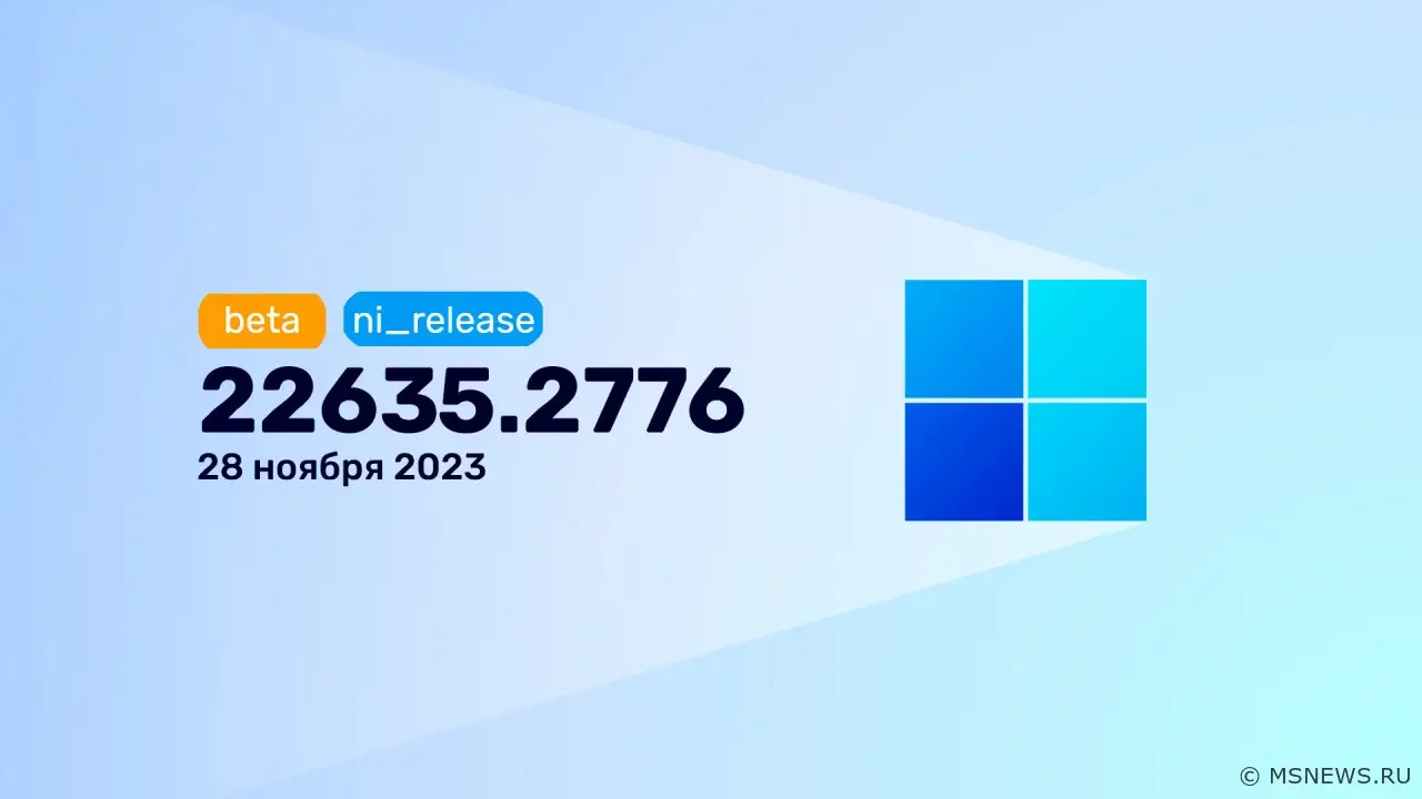 Анонс Windows 11 Insider Preview Build 22635.2776 (канал Beta)